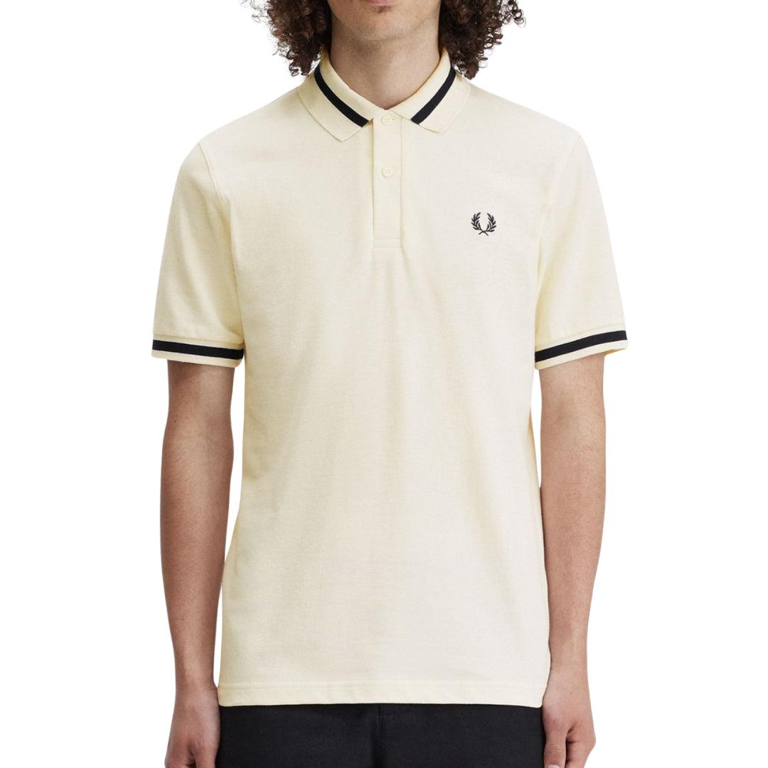 Navy - Front - Fred Perry Mens Tipped Cotton Polo Shirt