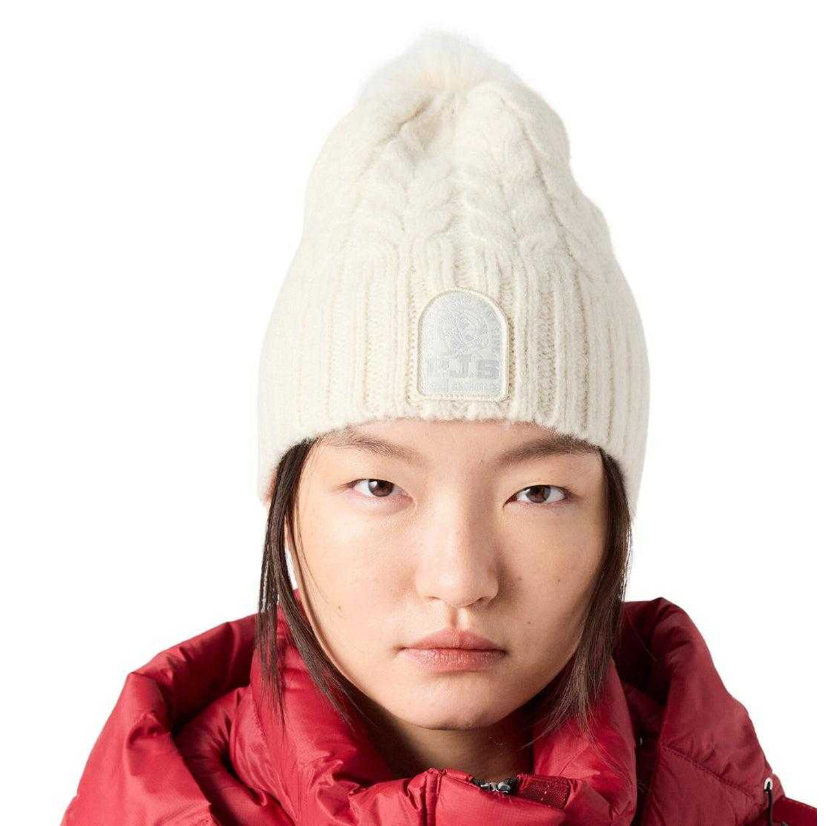 Moonbeam - Side - Parajumpers Womens-Ladies Cable Knit Winter Hat