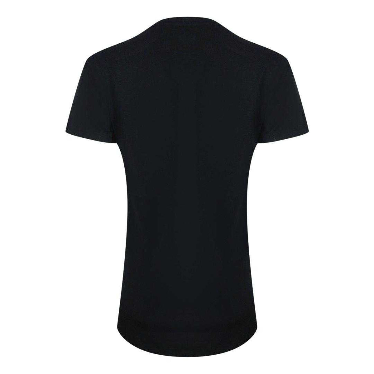 Black - Back - Love Moschino Womens-Ladies Heart T-Shirt