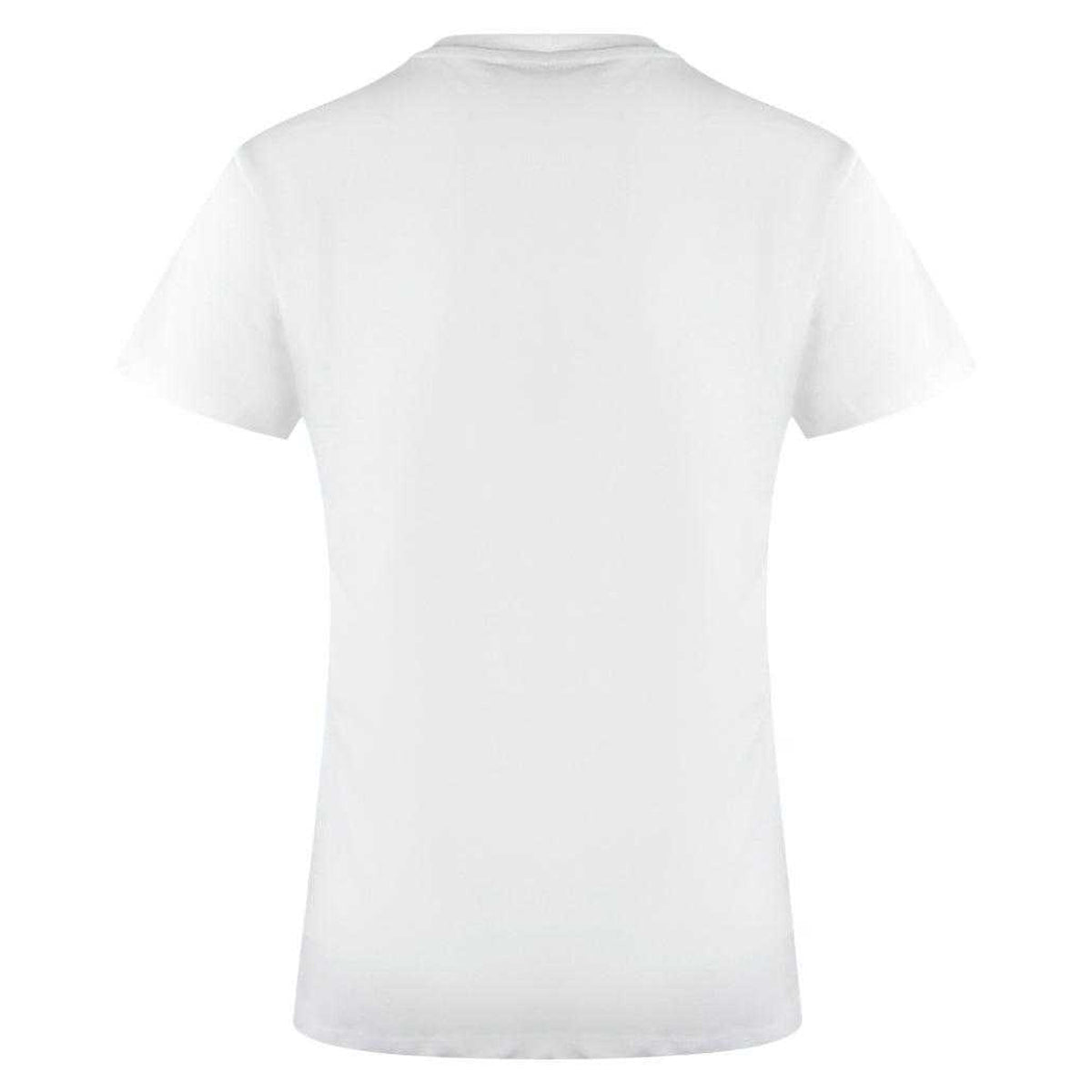White - Back - Love Moschino Womens-Ladies Cotton T-Shirt