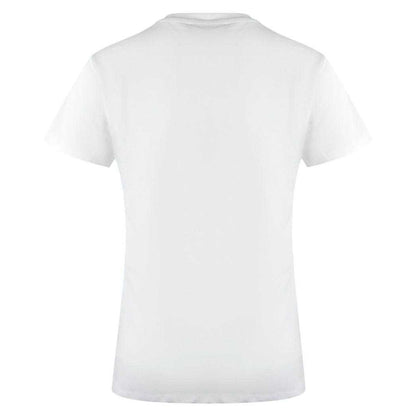 White - Back - Love Moschino Womens-Ladies Cotton T-Shirt