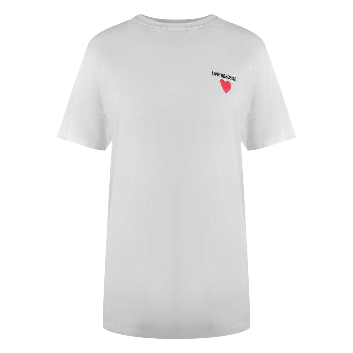 White - Front - Love Moschino Womens-Ladies Signature Everyday T-Shirt