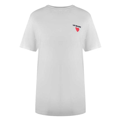 White - Front - Love Moschino Womens-Ladies Signature Everyday T-Shirt