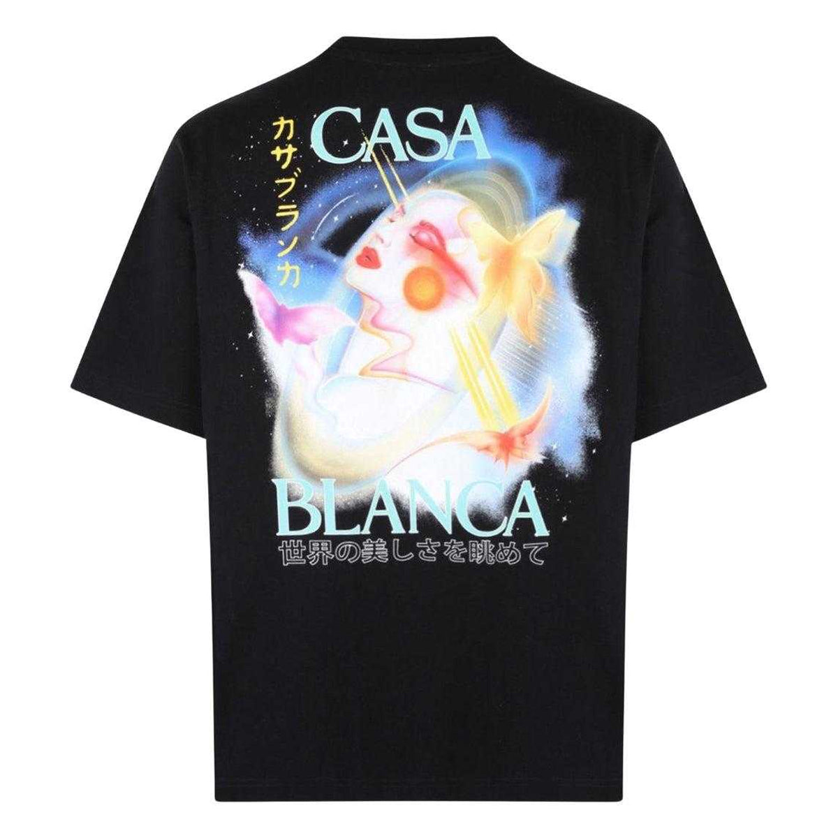 Black - Back - Casablanca Unisex Adult Galactica T-Shirt