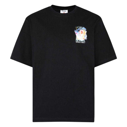 Black - Front - Casablanca Unisex Adult Galactica T-Shirt