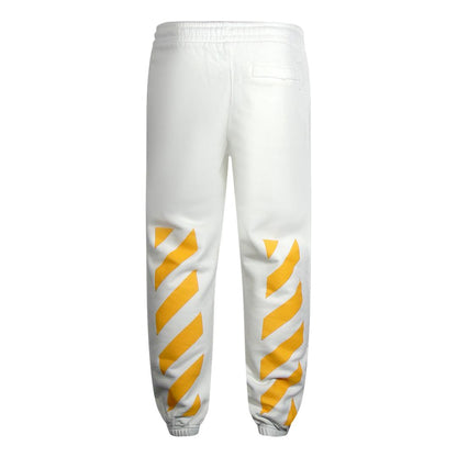 White - Front - Off-White Mens Caravaggio Painting Logo Jogging Bottoms