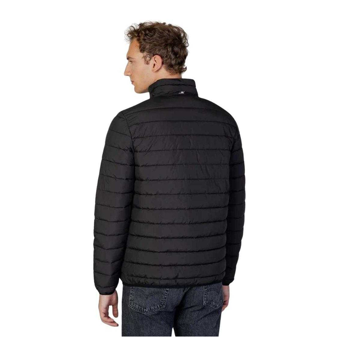 Black - Back - Aquascutum Mens Active Mock Neck Jacket