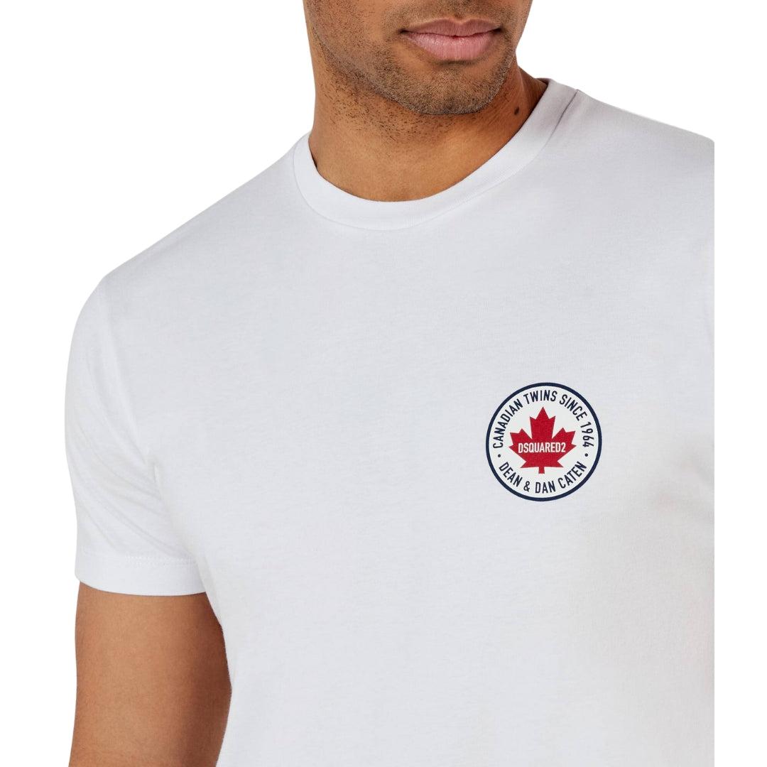 White - Side - DSquared2 Unisex Adult Cotton Casual T-Shirt