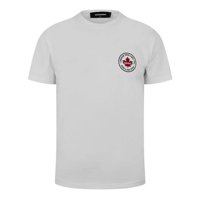 White - Front - DSquared2 Unisex Adult Cotton Casual T-Shirt
