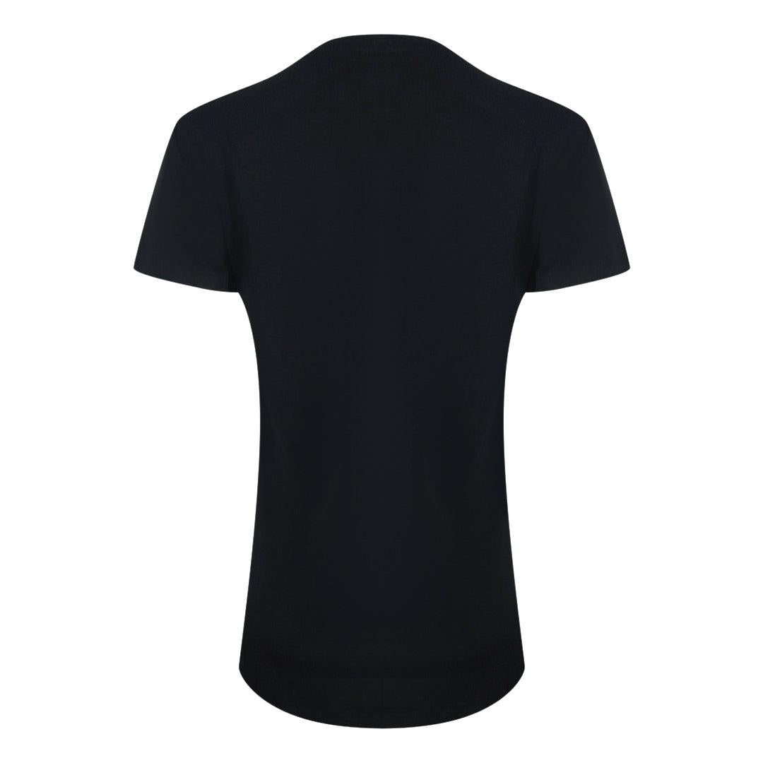 Black - Back - Love Moschino Womens-Ladies Logo Cotton T-Shirt
