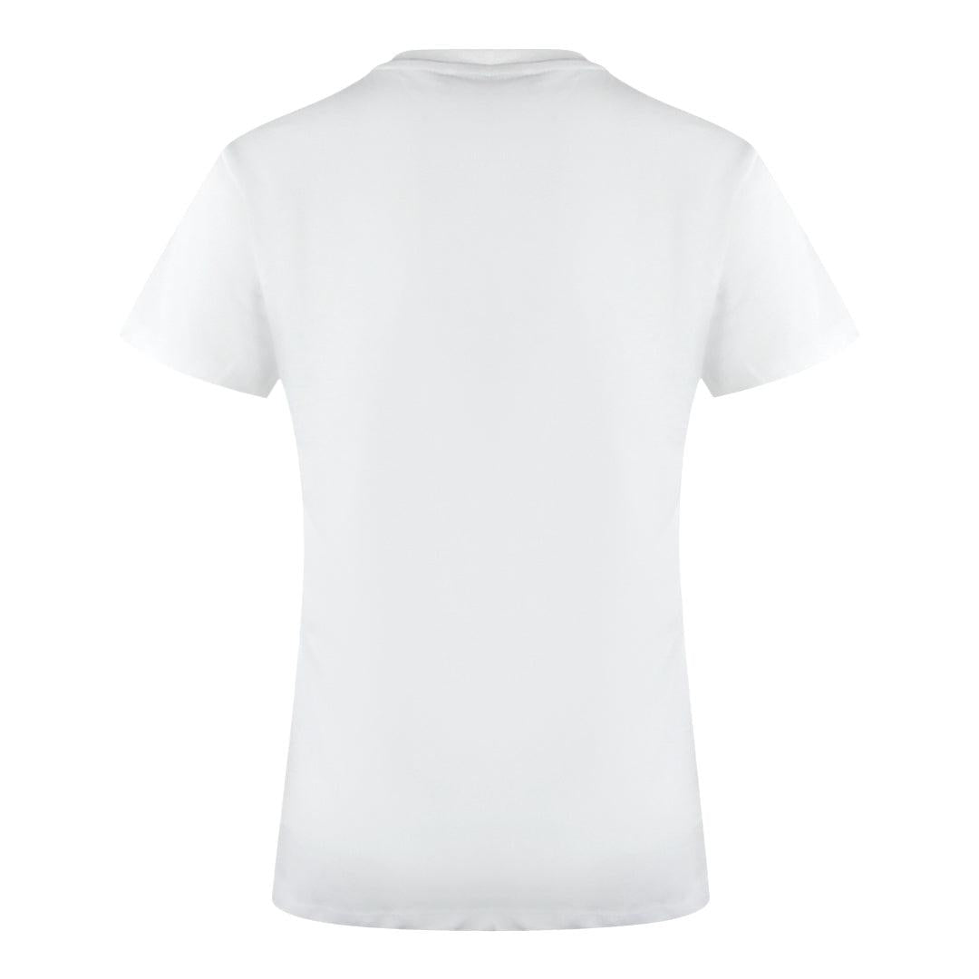 White - Back - Love Moschino Womens-Ladies Cotton T-Shirt