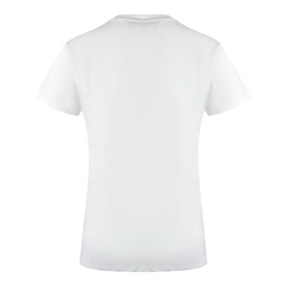 White - Back - Love Moschino Womens-Ladies Cotton T-Shirt