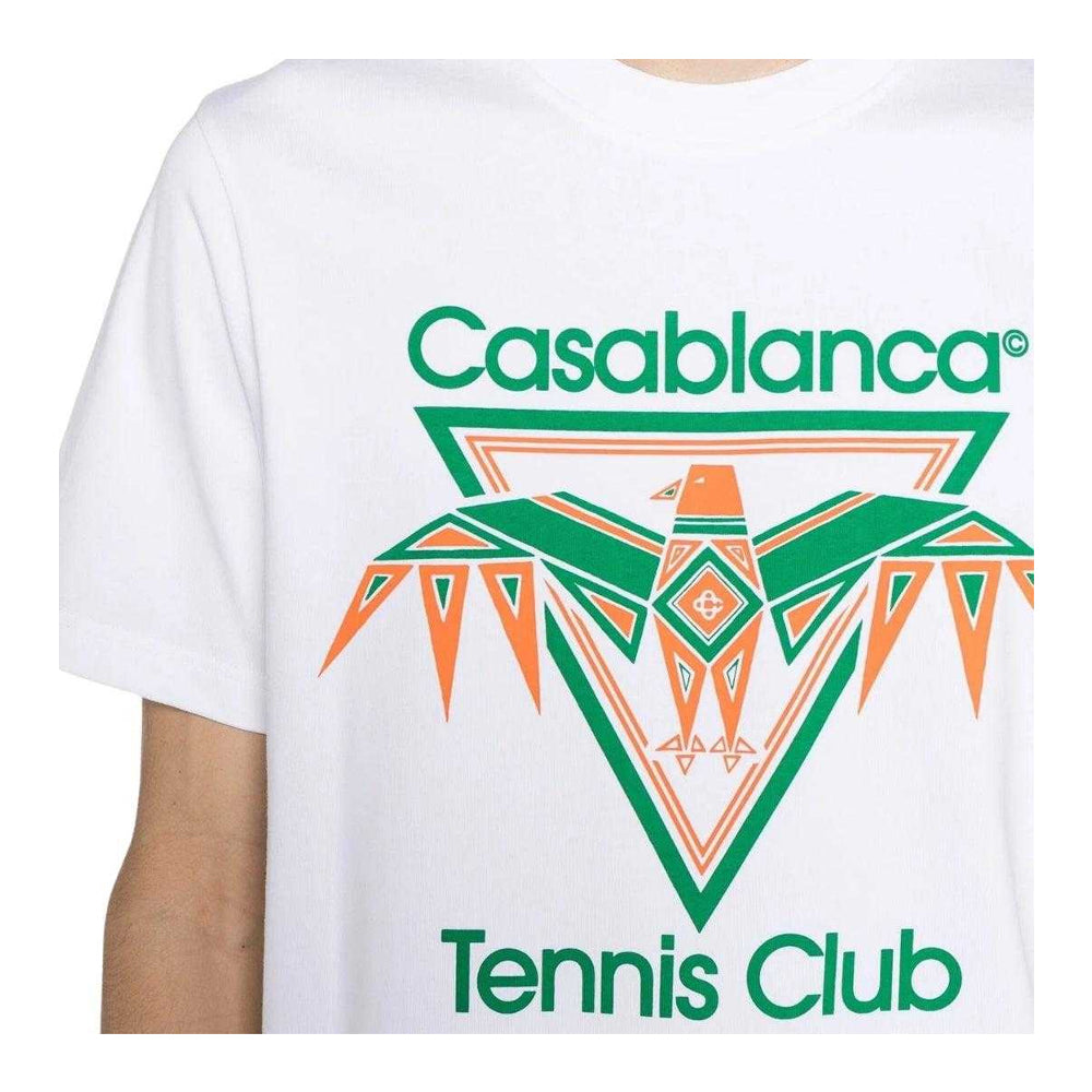White - Side - Casablanca Mens Playful Casual T-Shirt