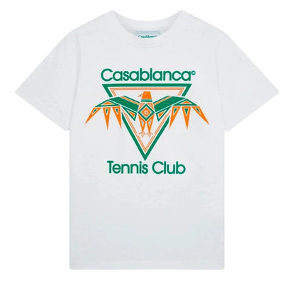 White - Front - Casablanca Mens Playful Casual T-Shirt