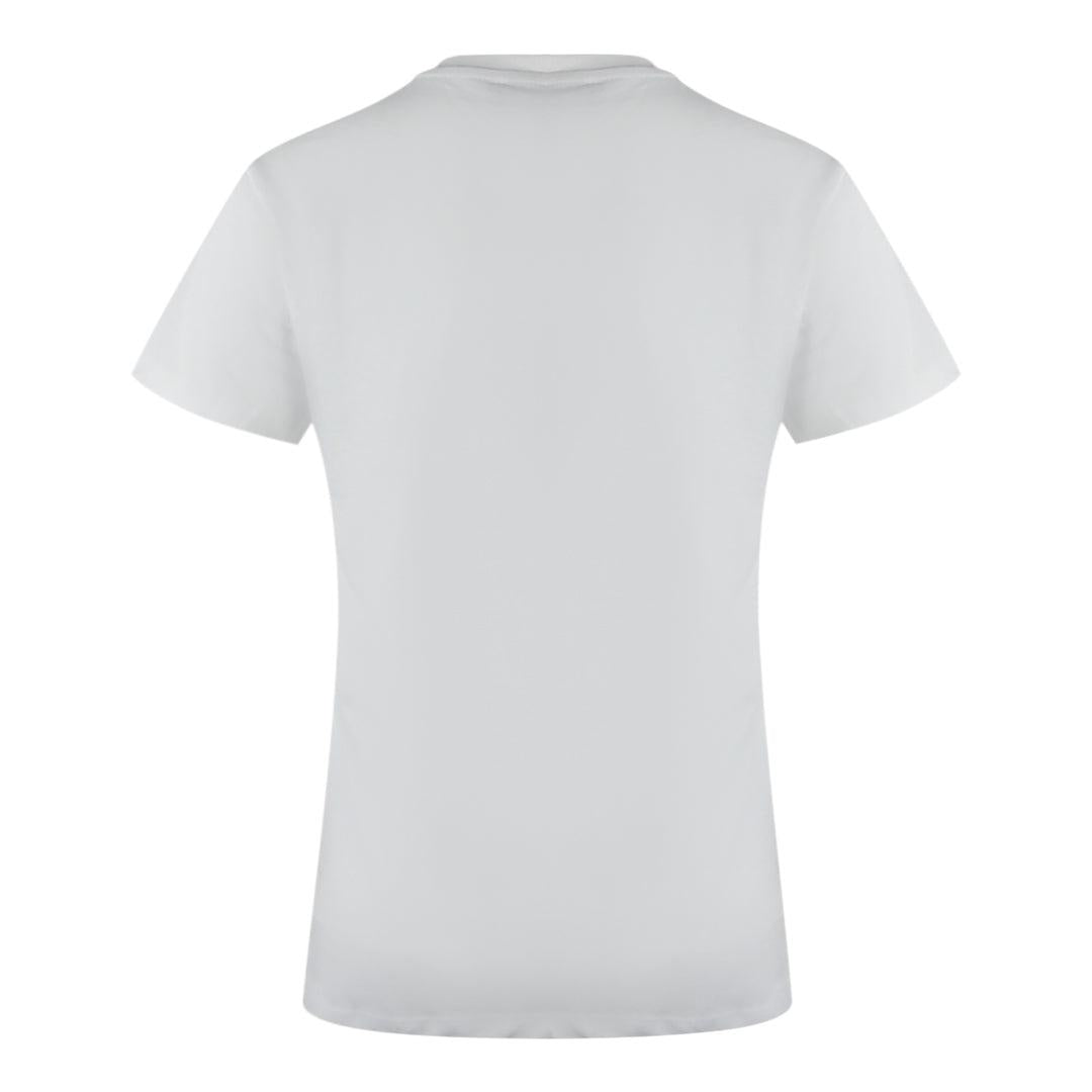 White - Back - Love Moschino Womens-Ladies Love Cotton Short-Sleeved T-Shirt