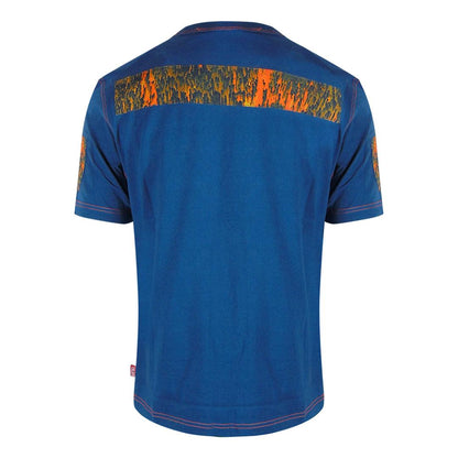Ensign Blue - Back - Diesel Mens Logo Cotton T-Shirt