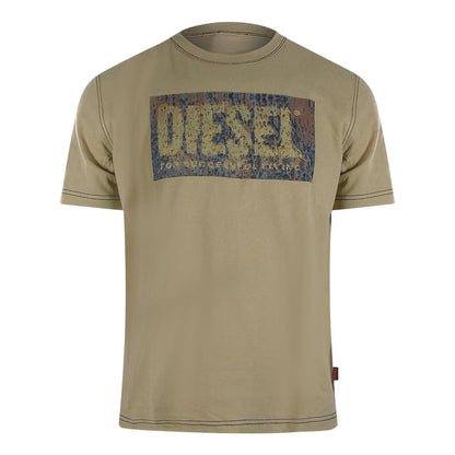 Pelican - Front - Diesel Mens Logo Cotton T-Shirt