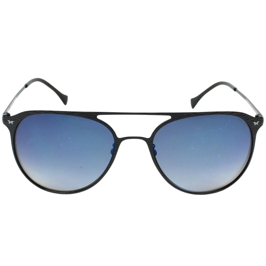 Black - Front - Police Unisex Adult Outline 1 Sunglasses