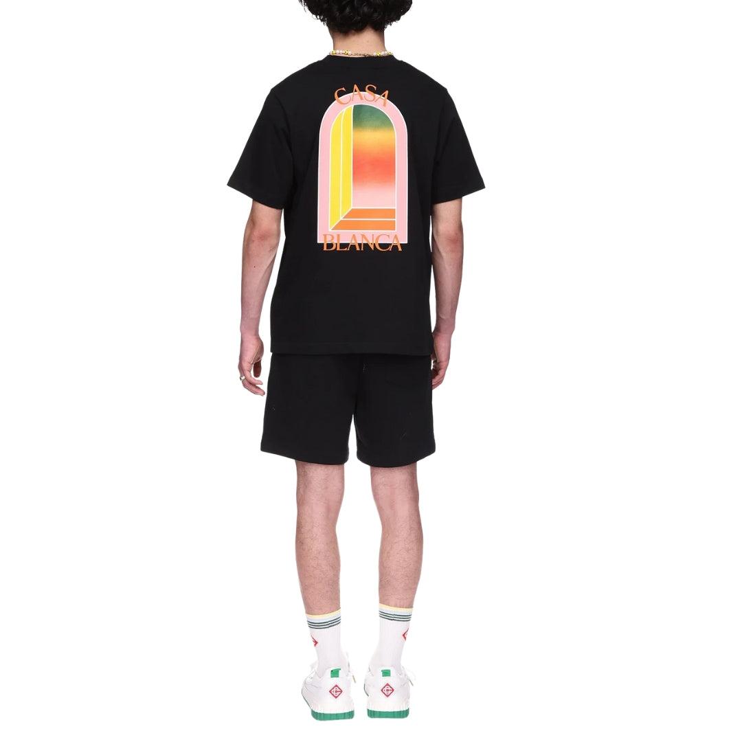 Black Gradient - Lifestyle - Casablanca Unisex Adult Cotton Everyday T-Shirt