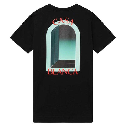 Black Gradient - Front - Casablanca Mens L´Arche Cotton T-Shirt