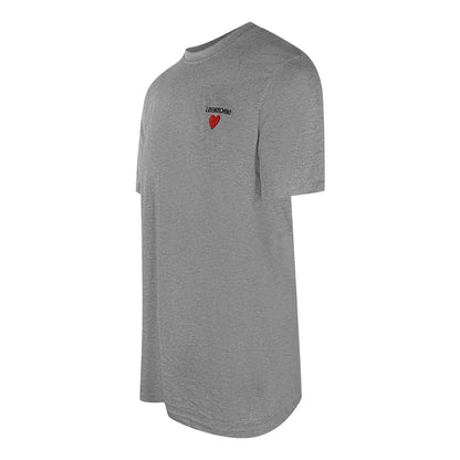 Grey - Side - Love Moschino Mens Cotton T-Shirt