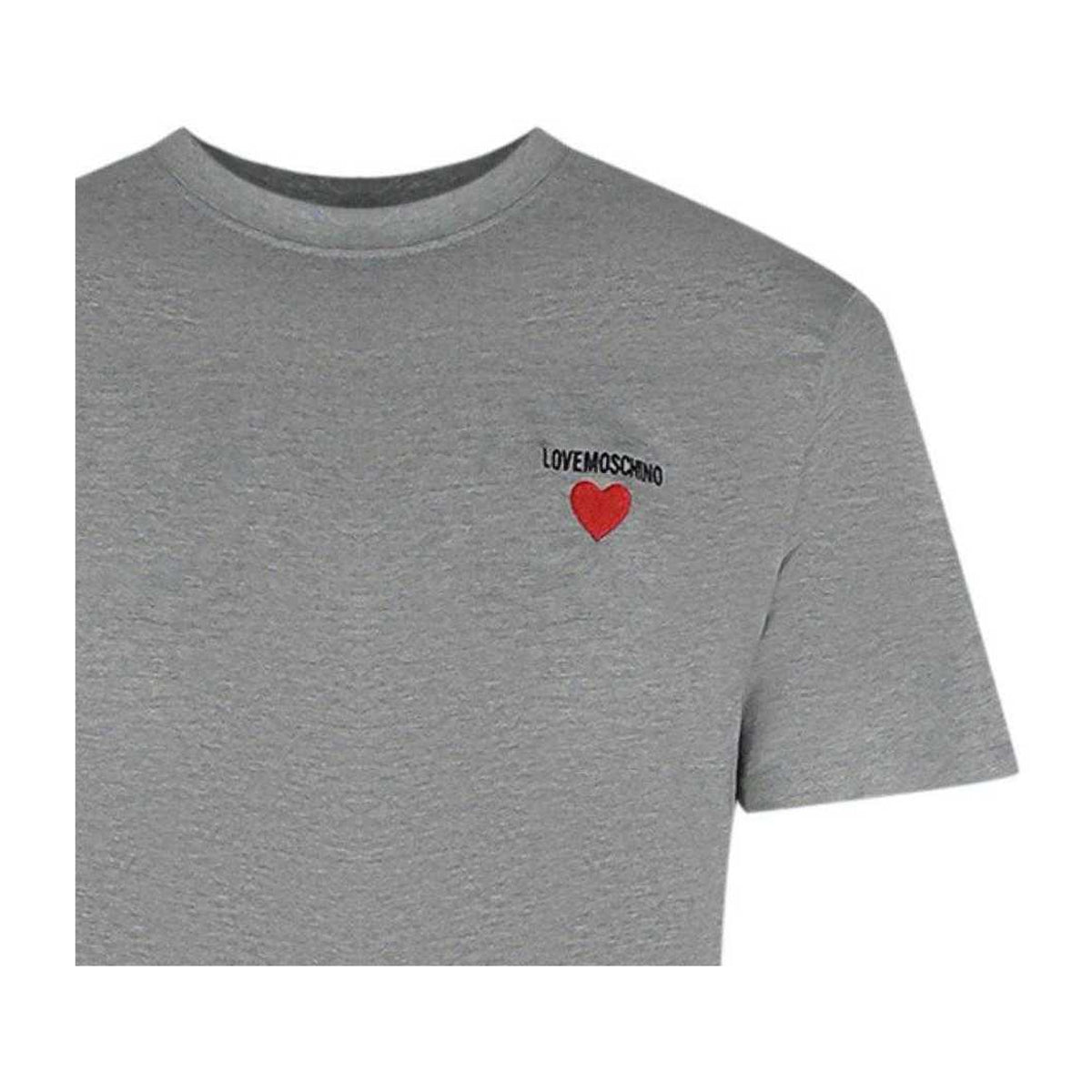 Grey - Lifestyle - Love Moschino Mens Cotton T-Shirt