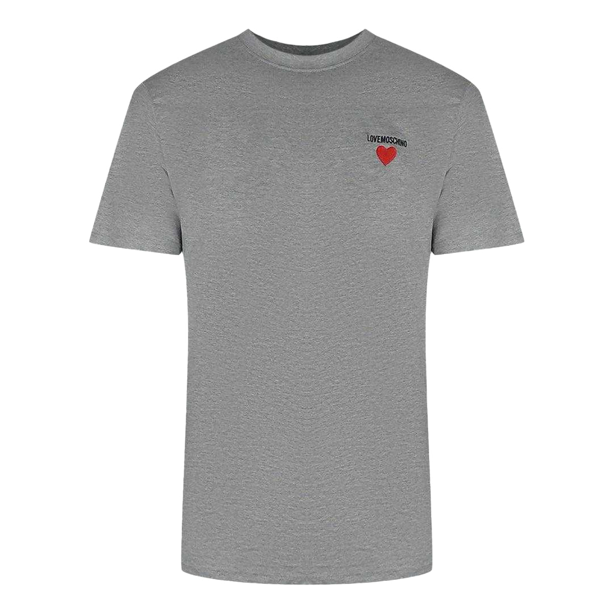 Grey - Front - Love Moschino Mens Cotton T-Shirt