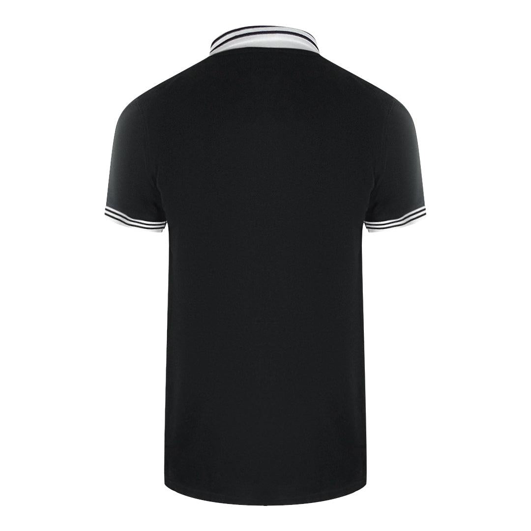 Black - Back - Love Moschino Mens Cotton Polo Shirt