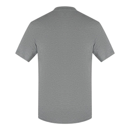 Grey - Back - Love Moschino Mens Box Logo T-Shirt