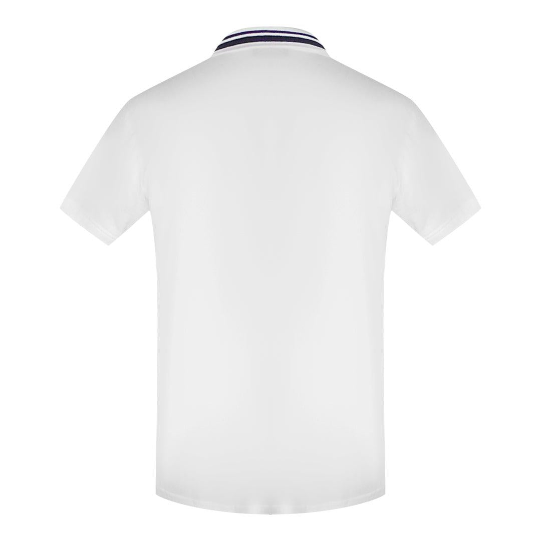 White - Back - Love Moschino Mens Box Logo Cotton Polo Shirt