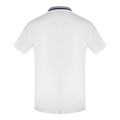 White - Back - Love Moschino Mens Box Logo Cotton Polo Shirt