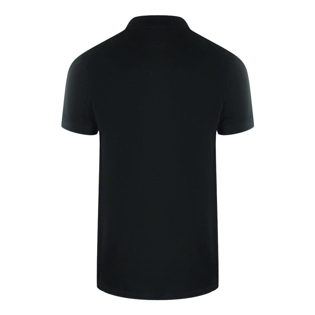 Black - Back - Love Moschino Mens Cotton Short-Sleeved Polo Shirt