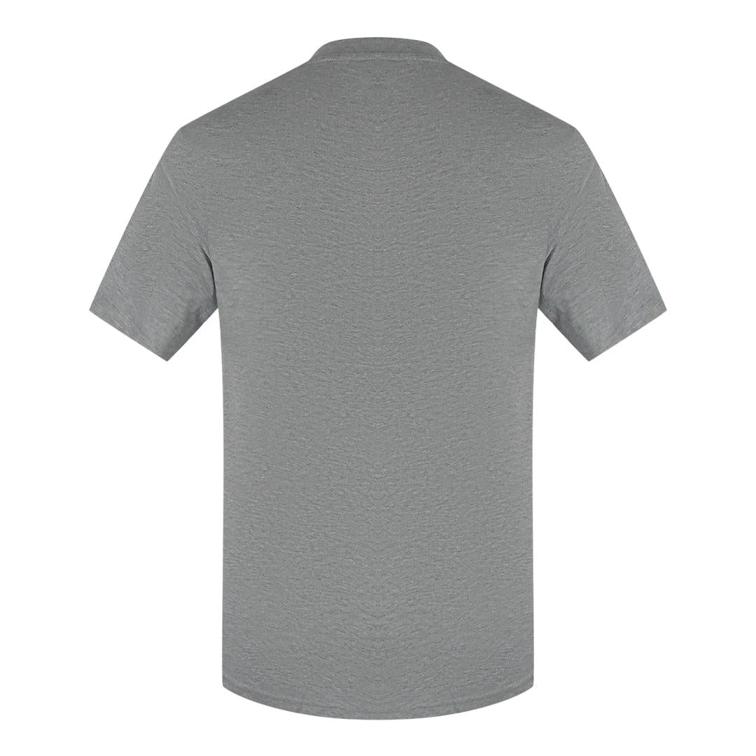 Grey - Back - Love Moschino Mens Cotton Short-Sleeved Polo Shirt