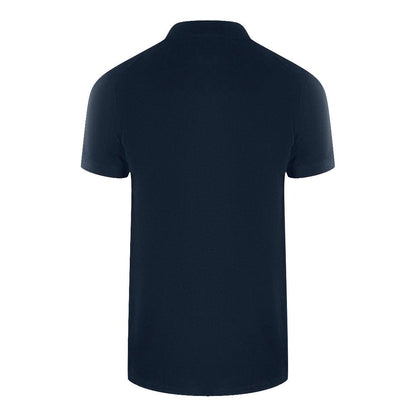Navy Blue - Back - Love Moschino Mens Cotton Short-Sleeved Polo Shirt