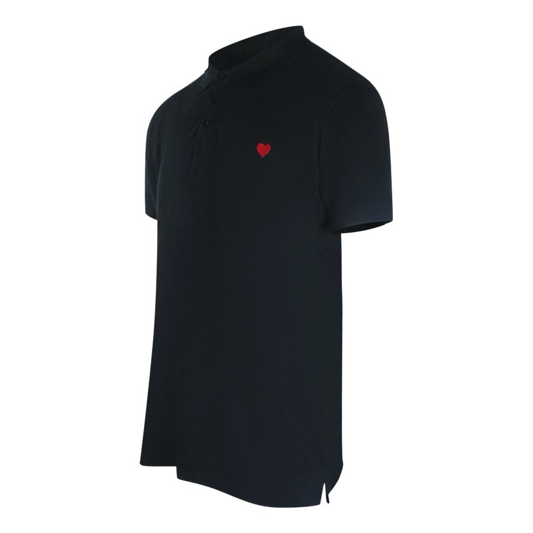 Black - Side - Love Moschino Mens Cotton Polo Shirt