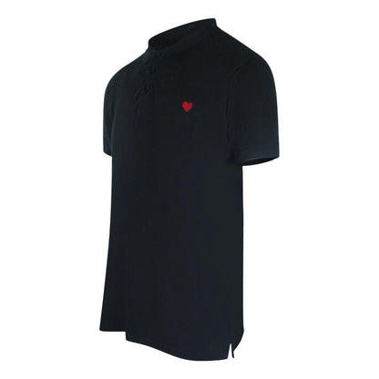 Black - Side - Love Moschino Mens Cotton Polo Shirt