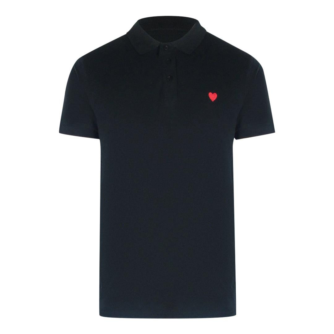 Black - Front - Love Moschino Mens Cotton Polo Shirt