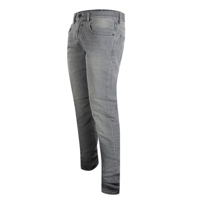 Grey Wash - Side - Diesel Mens 2019 D-Strukt-R Cotton Denim Jeans