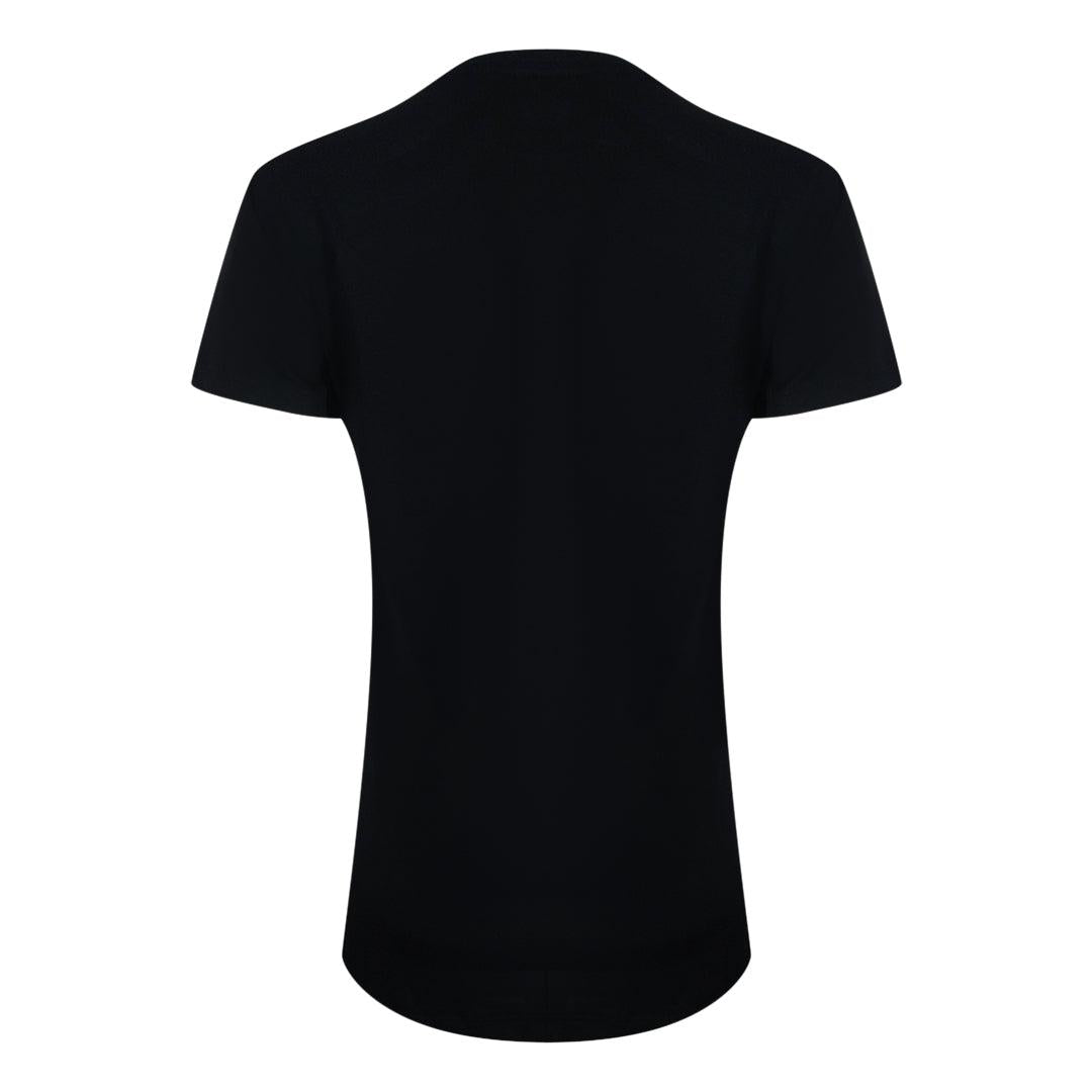 Navy Blue - Back - Love Moschino Mens Groovy Cotton T-Shirt