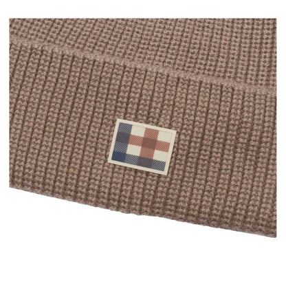 Soft Beige - Back - Aquascutum Unisex Adult Active Wool Blend Beanie
