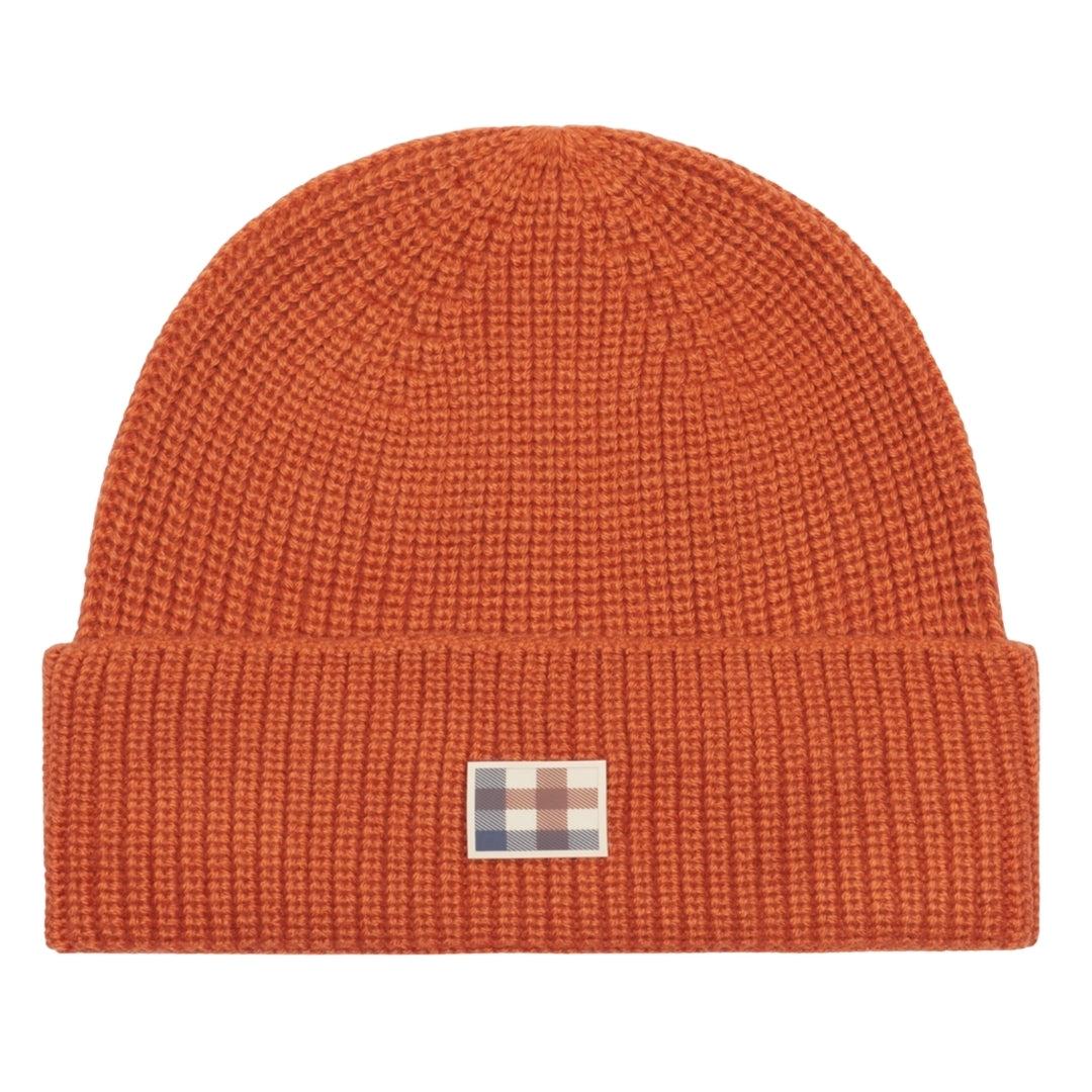 Rust Orange - Front - Aquascutum Unisex Adult Active Wool Blend Beanie