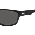 Black - Side - Tommy Hilfiger Mens Polarised Sunglasses