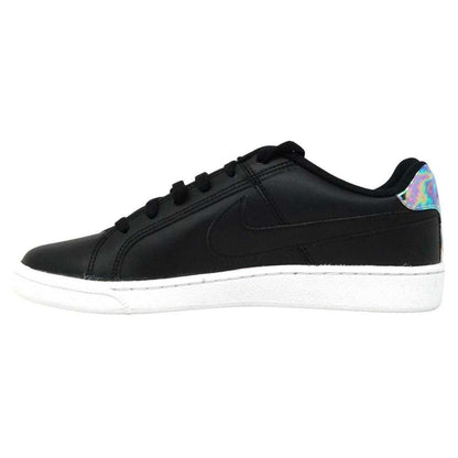 Black - Back - Nike Mens Court Royale Holographic Leather Trainers