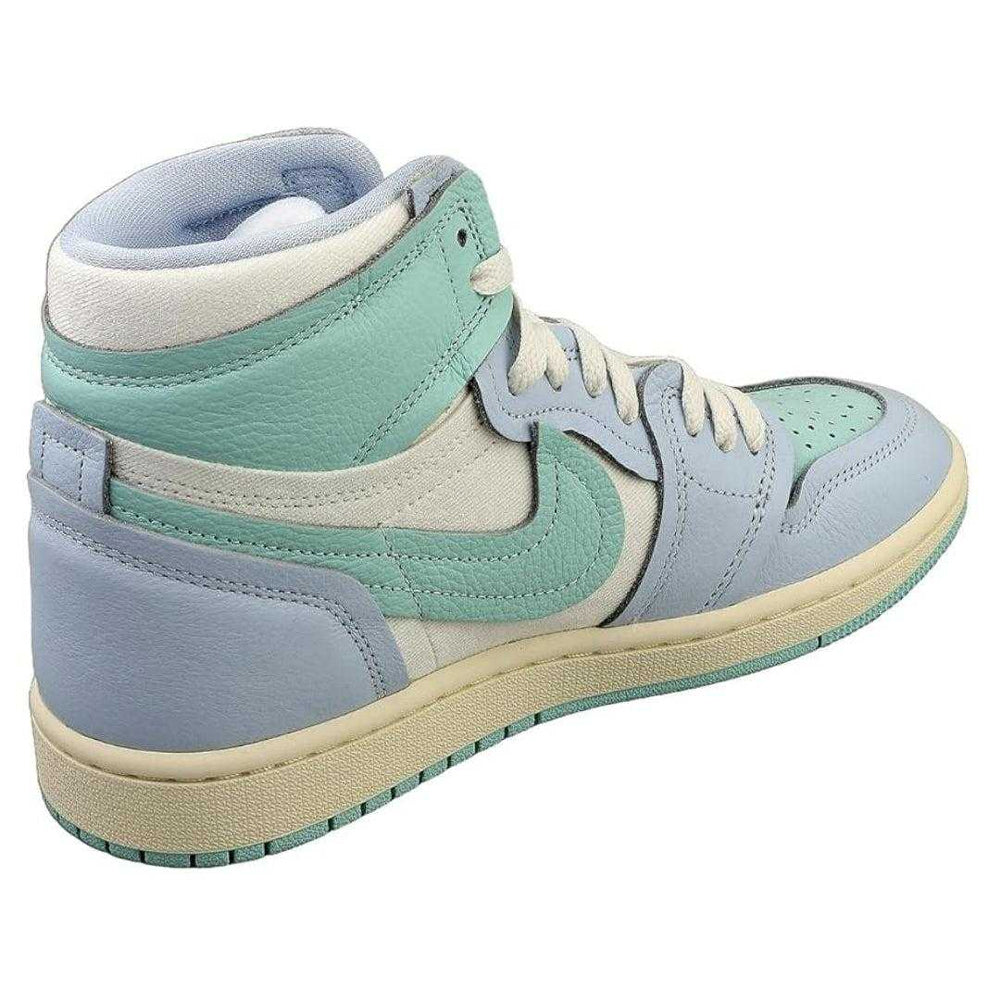 Light Blue-Green - Lifestyle - Nike Womens-Ladies Air Jordan 1 Leather Trainers