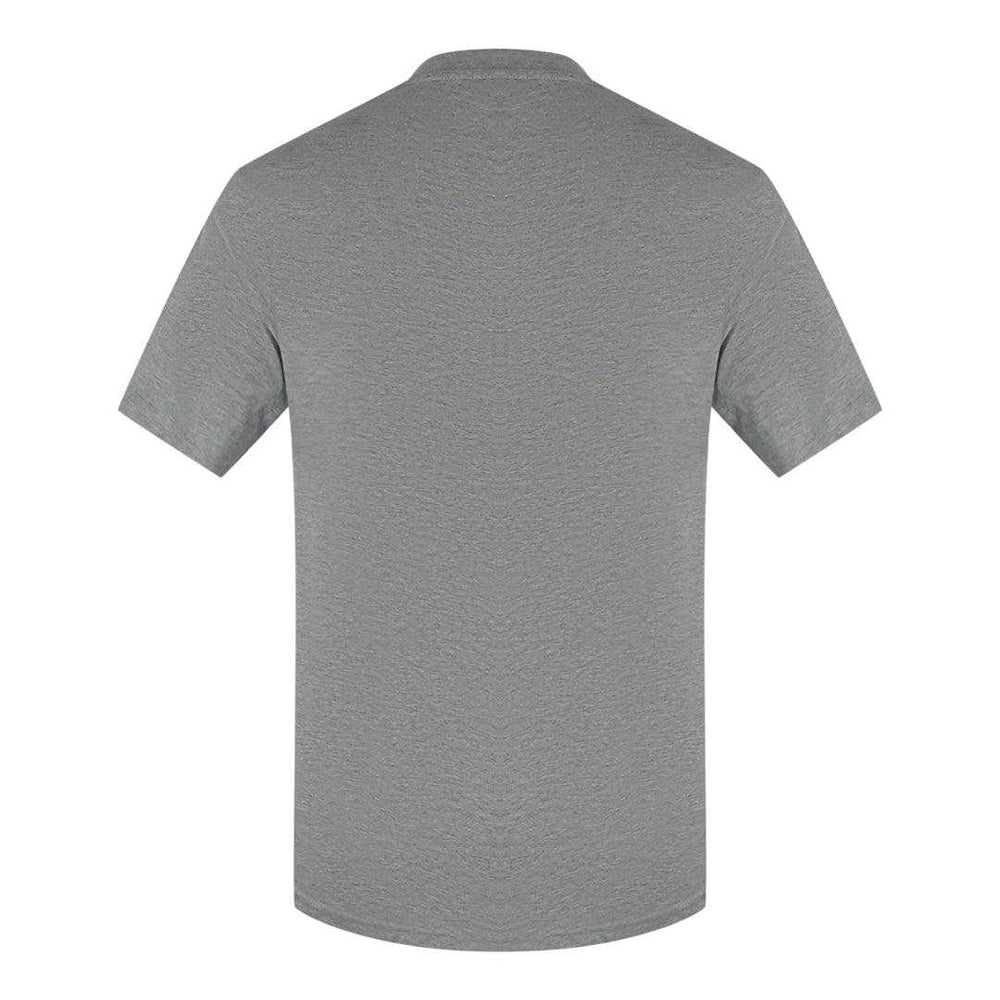 Grey - Back - Love Moschino Mens Block Logo T-Shirt