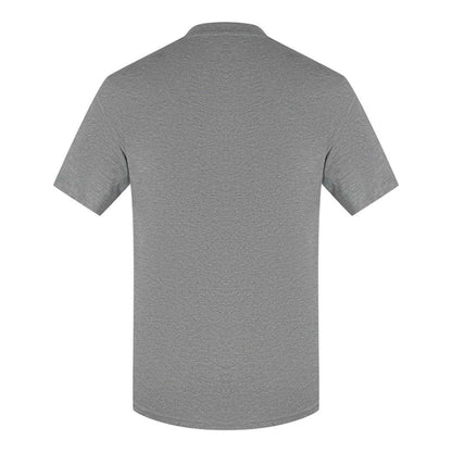 Grey - Back - Love Moschino Mens Block Logo T-Shirt
