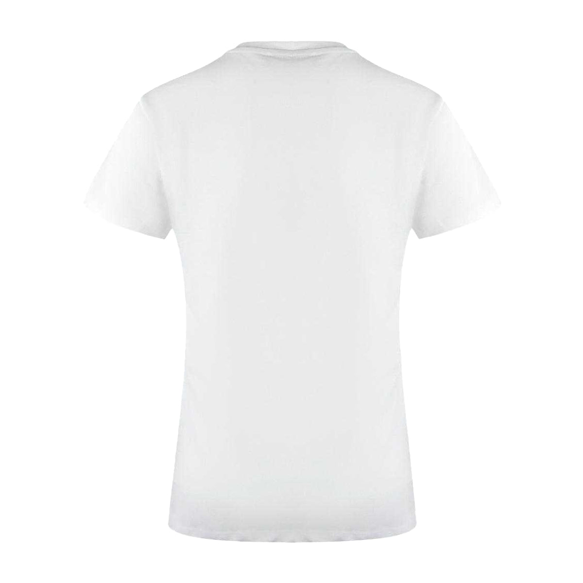 White - Back - Love Moschino Womens-Ladies Butterfly & Heart Cotton T-Shirt