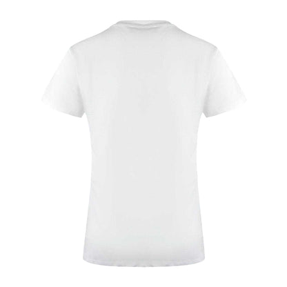 White - Back - Love Moschino Womens-Ladies Butterfly & Heart Cotton T-Shirt