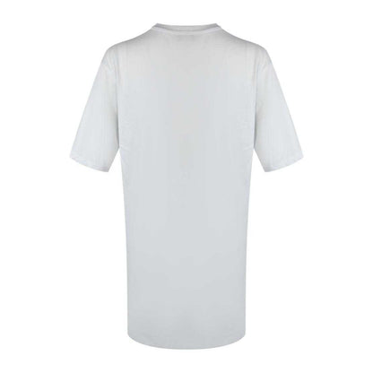 White - Back - Love Moschino Womens-Ladies Box Logo Oversized T-Shirt Dress