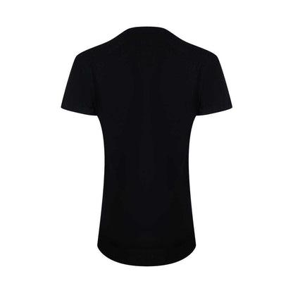 Black-Bold Pink - Back - Love Moschino Womens-Ladies Bold Cotton T-Shirt